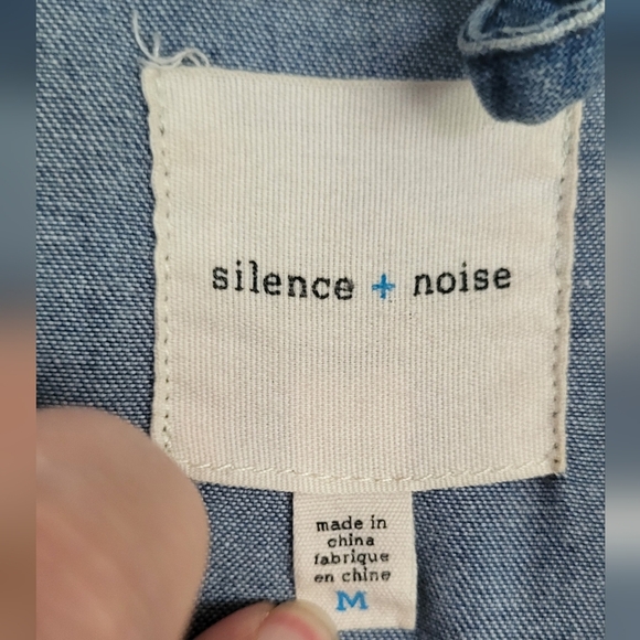 Silence + Noise Kirra Swing Chambray Trench Coat - Picture 7 of 9